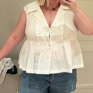 MAEVE by Anthropologie White Blouse 🤍